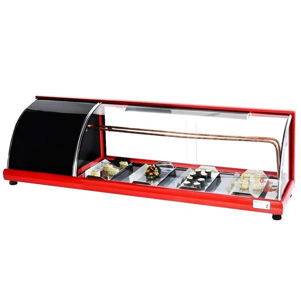 VFRS1300 - Vitrine Refrigerada Alfa Sushi 1,30m Vermelha - 127V - Omega - Comercial Imagem de VFRS1300 - Vitrine Refrigerada Alfa Sushi 1,30m Vermelha - 127V - Omega - Comercial