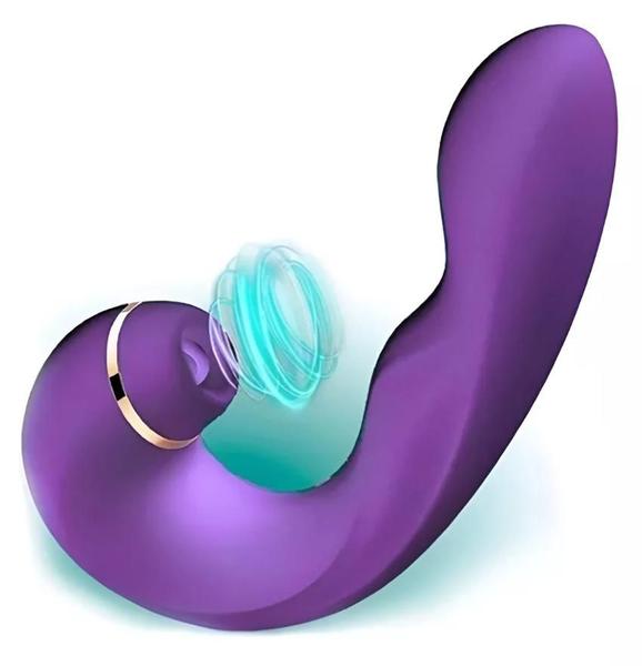 Imagem de Vibrador 2 Em 1 - Sucção Vibração Ponto G - Sugador Feminino