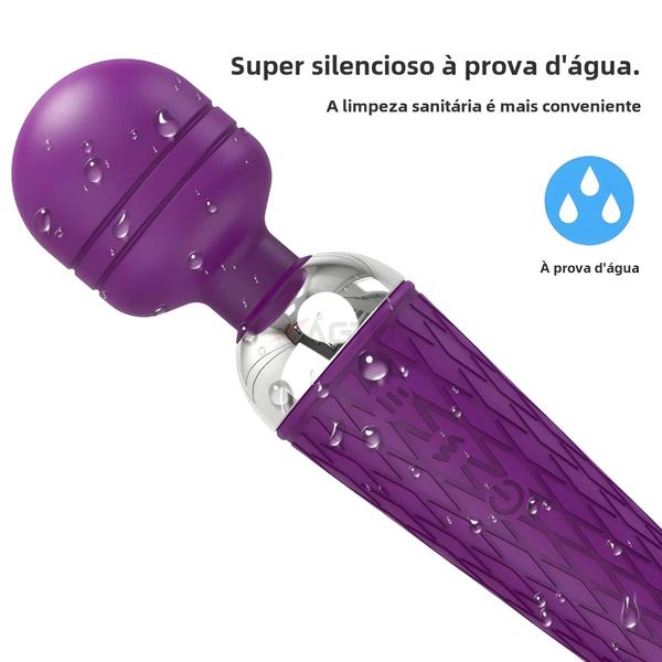 Imagem de Vibrador Av Poderoso - 20 Velocidades, Varinha Mágica, Estimulador de Clitóris