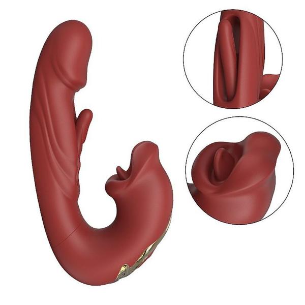 Imagem de Vibrador Boca Sugador Lingua Lambedor Oral Estimulador Clitoriano