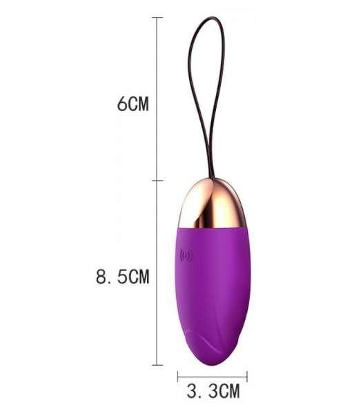 Imagem de Vibrador Bullet Cápsula Egg em Silicone, com 10 Vibrações, Recarregável