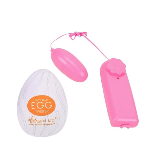 Imagem de Vibrador bullet e mastubador egg kit 