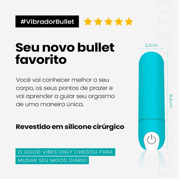 Imagem de Vibrador Bullet Good Vibes Azul Tiffany Intt Luxury