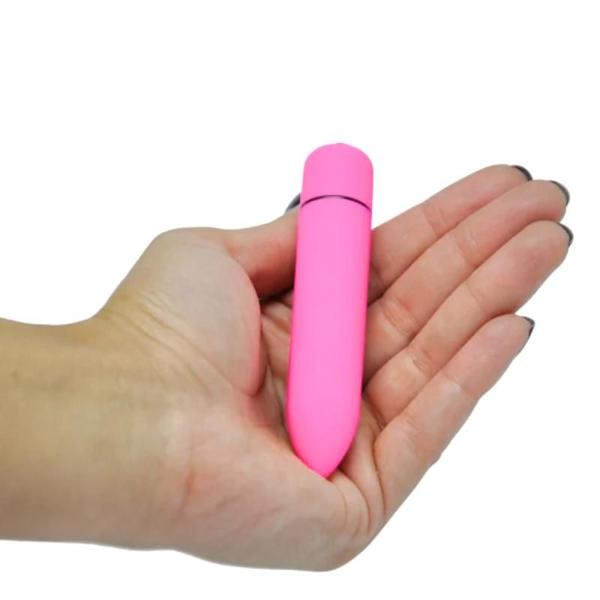 Imagem de Vibrador Bullet Power Cápsula Vibratória Aveludada Rosa