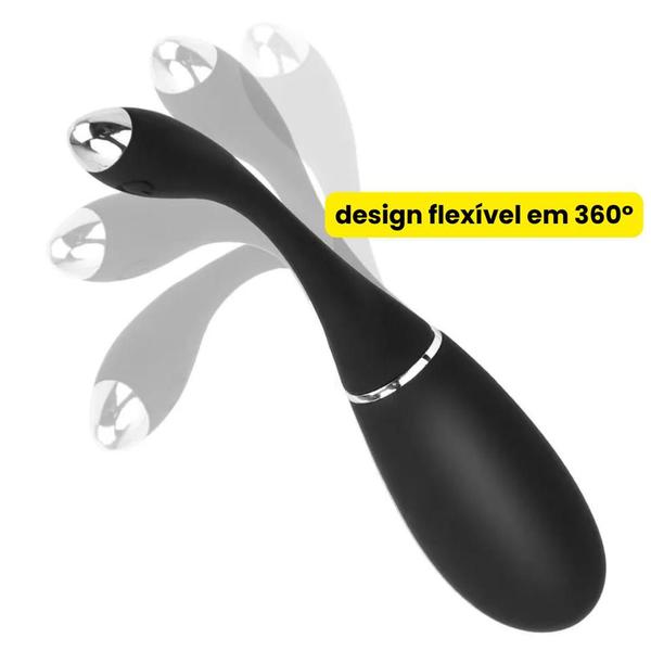 Imagem de Vibrador Choque Elétrico Recarregável Controle Remoto por Voz Massageador Cápsula Vibratória