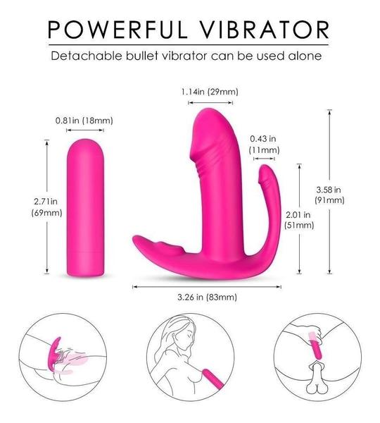 Vibrador clitoriano e anal com controle wireless DIDI - S-Hande Imagem de Vibrador clitoriano e anal com controle wireless DIDI