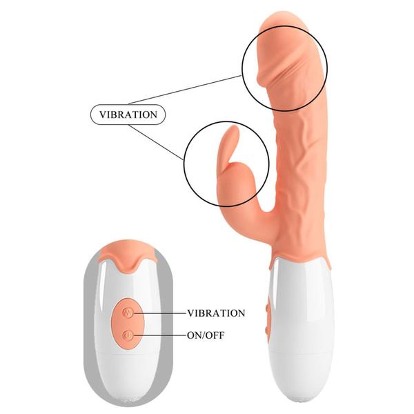 Imagem de Vibrador com Estimulador de Clitoris com 30 Modos de Vibração Easter Bunny Vip Mix