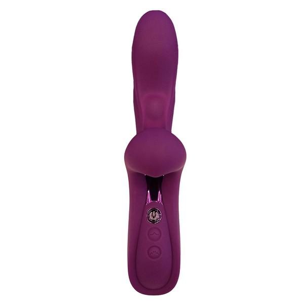 Imagem de Vibrador com Estimulador de Clitóris e Pulsador de Ponto G Penetração 10 Modos de Vibração Recarregável 