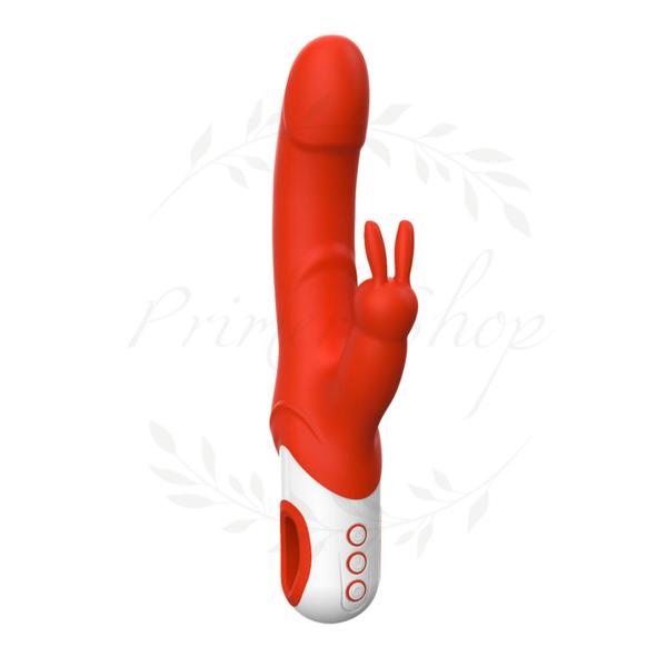 Imagem de vibrador crazy rabbit luxury formato coelho 12 modos de vibração carregador USB magnético Intt Toys