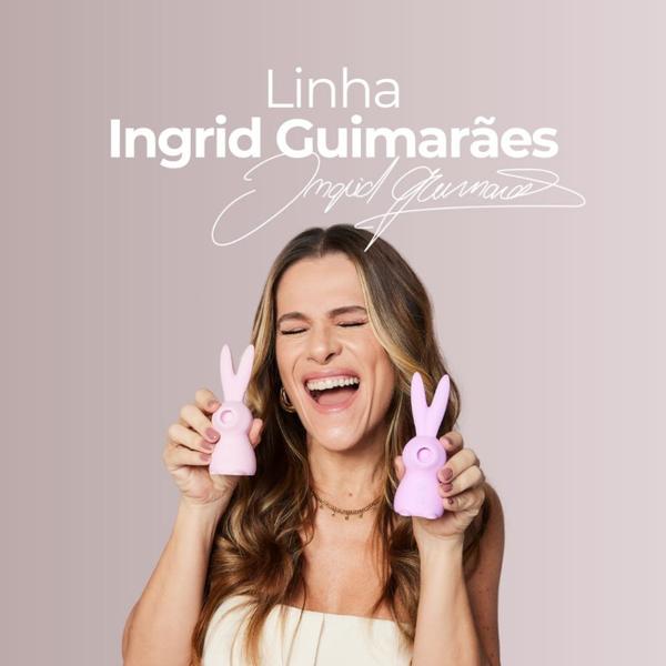 Imagem de Vibrador da Ingrid Guimarães Magic Rabbit Silicone A Prova Dágua - Rosa