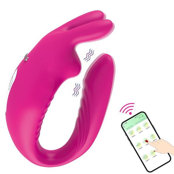 Imagem de Vibrador de Casal com App de Celular Hera - Pink