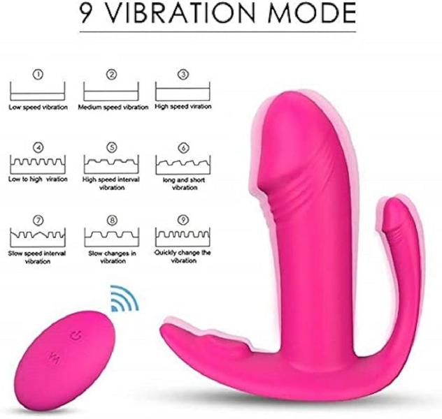 Imagem de Vibrador Dupla Estimulação Com Mini Controle Didi S-Hande 9 Velocidades