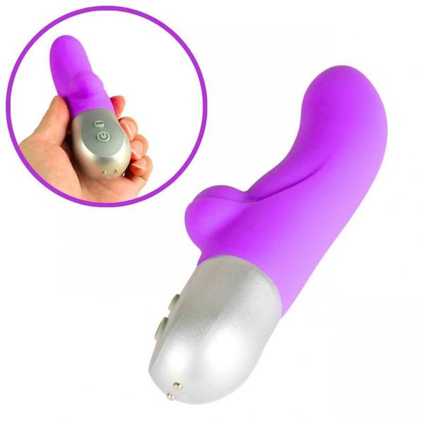 Imagem de Vibrador Duplo de Ponto G e Clitóris Recarregável Roxo