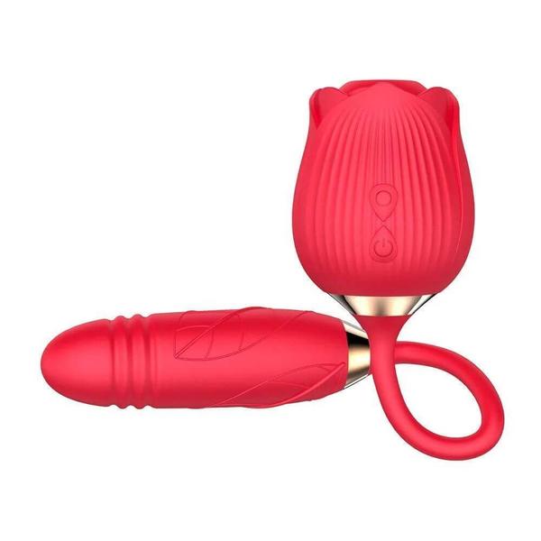 Imagem de Vibrador Estimulador Clitóris Rose One 10 Vibrações Vai e Vem - Sophie