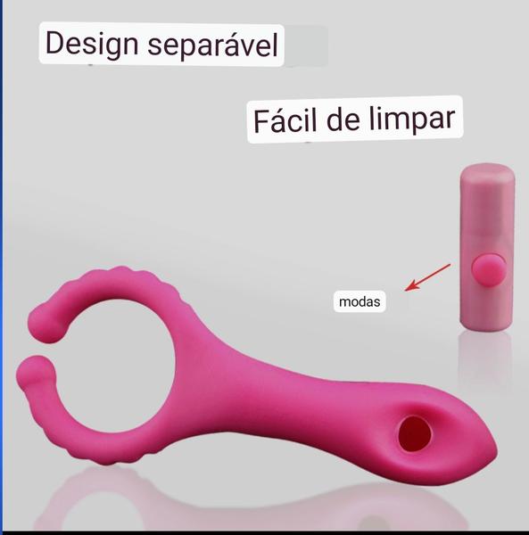 Imagem de Vibrador Estimulador De Silicone Com Clip De Vibração Para Casais