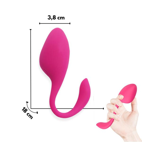 Imagem de Vibrador Feminino Bluetooth Controlado Por App 10 Modos de Vibração - Sex Shop