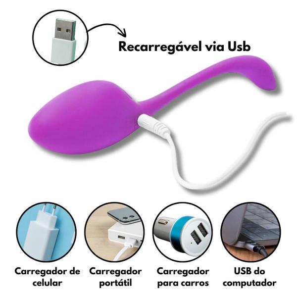 Imagem de Vibrador Feminino Bluetooth Controlado Por App 10 Modos de Vibração - Sex Shop