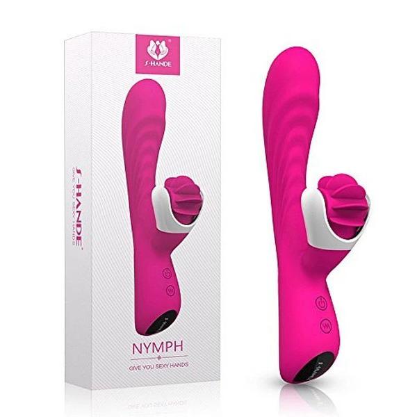 Imagem de Vibrador Feminino com Estimulador Giratório Nymph S-Hande