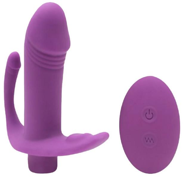 Imagem de Vibrador Feminino Dupla Estimulação Com Mini Controle Didi S-Hande 9 Velocidades