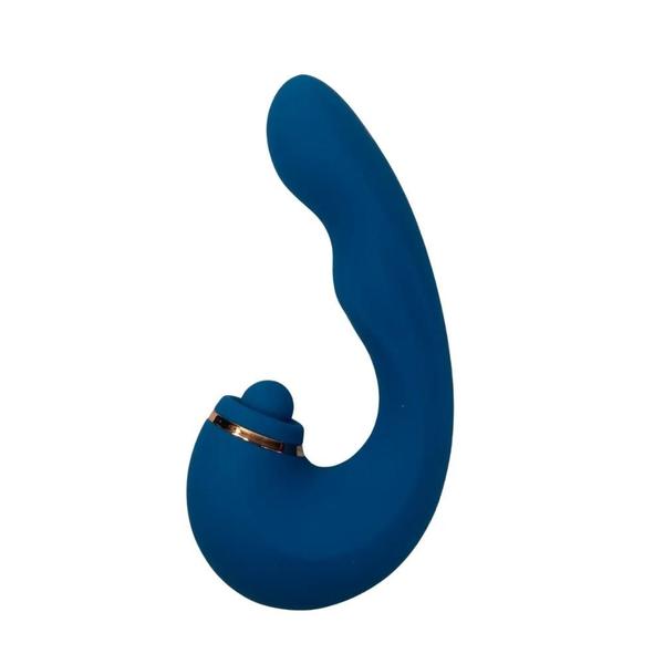 Imagem de Vibrador Feminino Duplo Estimulador de Clitóris Dedilhar com Massageador de Ponto G