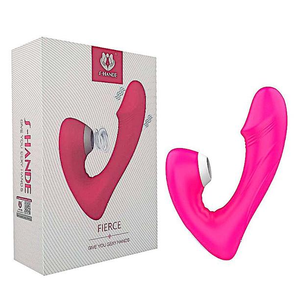 Imagem de vibrador feminino e sugador de clitoris fierce sex hande