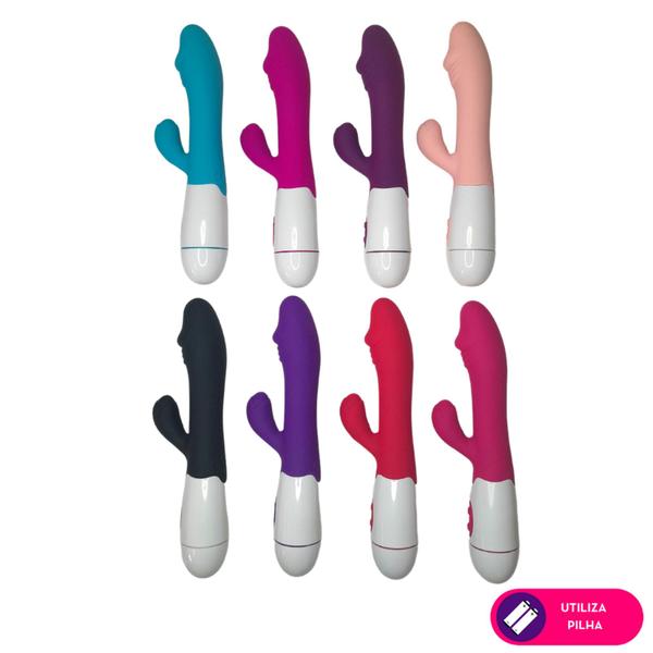 Imagem de Vibrador Feminino Estimulador de Clitóris e Massageador de Ponto G Duplo Prazer Sex Shop