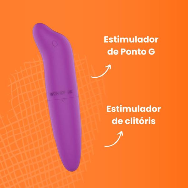 Imagem de Vibrador Feminino Golfinho Discreto Ponto G Lubrificante Sex