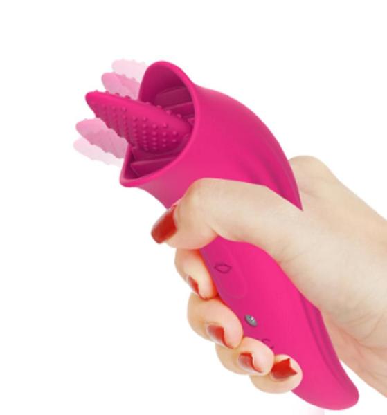 Imagem de Vibrador Feminino Língua Lambedor e Estimulador de Clitóris Simula Oral Carregamento USB