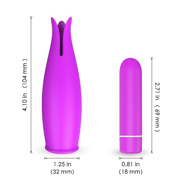 Imagem de Vibrador Feminino Massageador Clitóris com Bullet Capsula Multivelocidades Recarregável