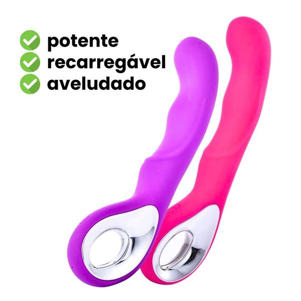 Imagem de Vibrador Feminino Ponto G Penetrável Clitoris USB Recarregável SexShop