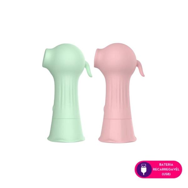 Imagem de Vibrador Feminino Sugador de Clitóris e Mamilo 10 Velocidades