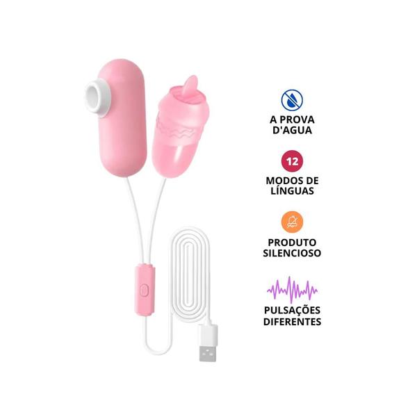 Imagem de Vibrador Feminino USB Bullet 12 Modos de vibração