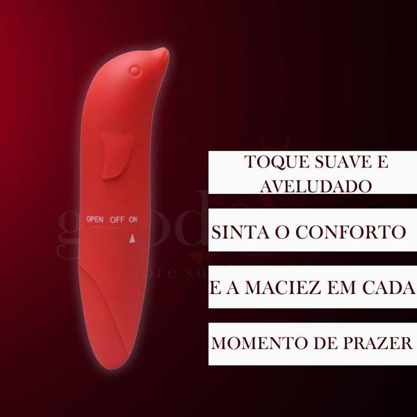 Vibrador Golfinho Ponto G Aveludado Com Formato Golfinho Estimulador De Clitóris Miss Collection Sex Shop Produlto Adulto - Sexy Import Imagem de Vibrador Golfinho Ponto G Aveludado Com Formato Golfinho Estimulador De Clitóris Miss Collection Sex Shop Produlto Adulto