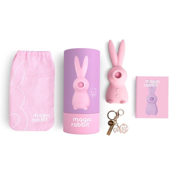 Imagem de Vibrador Ingrid Guimarães 3 em 1 Magic Rabbit Recarregável - Rosa