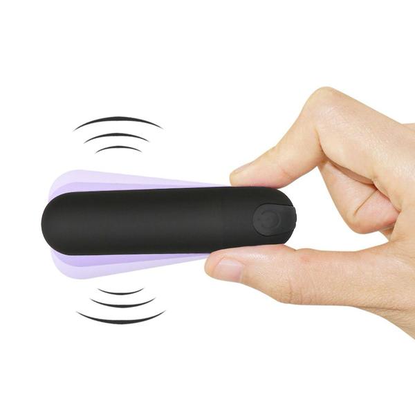 Imagem de Vibrador Íntimo Feminino Bullet 6cm USB 10 Vibrações Atrevidas