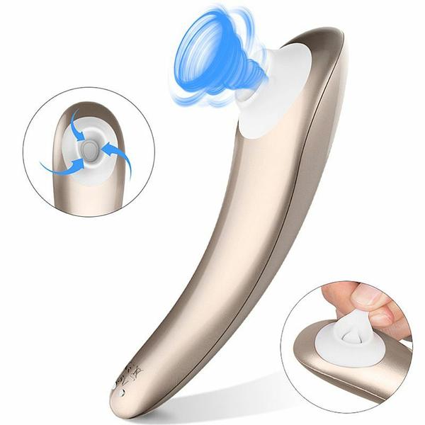 Imagem de Vibrador Massageador Estimulador Clitoris Mamilos 10 Funções de Pulsação Recarregável