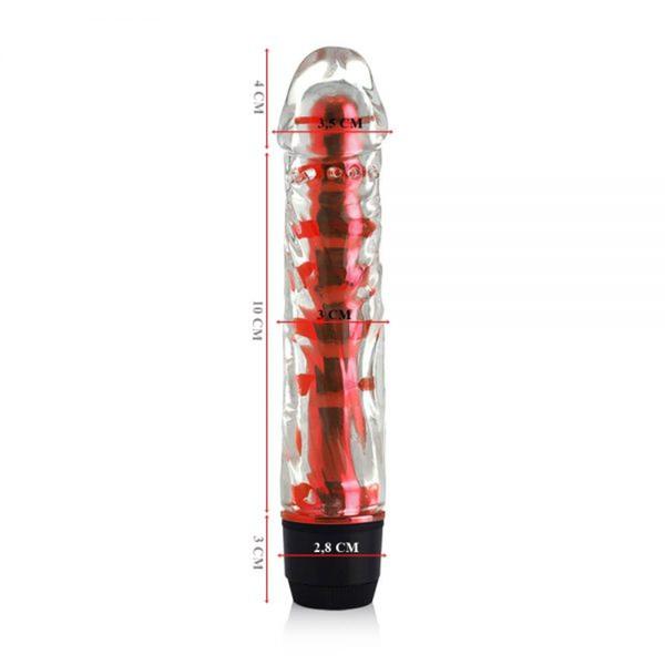 Imagem de Vibrador multivelocidade com capa lisa transparente