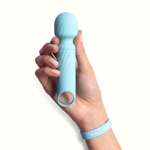 Imagem de Vibrador Multivelocidade Recarregável Sweet Vibe Dengo Azul - 13,5 cm