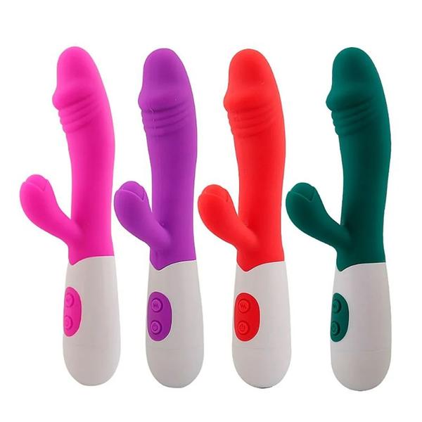 Imagem de Vibrador Ponto G com Estimulador de Clitóris com 10 Modos de Vibração Sexy