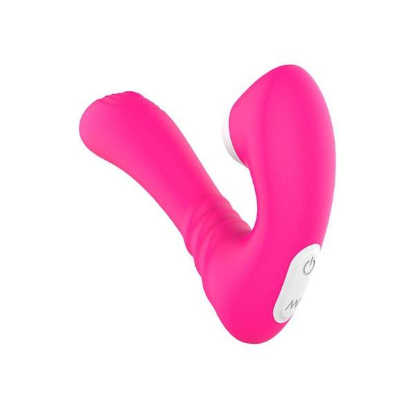 Imagem de Vibrador Ponto G e Sugador de Clitóris com Pulsação Grey S-Hande