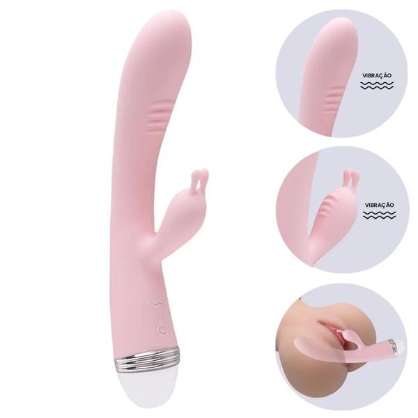 Imagem de Vibrador Ponto G Estimula Clítoris Usb Lilo Vipmix