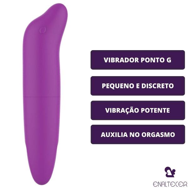 Imagem de Vibrador Ponto G Golfinho Liso Potente Axilia no Orgasmo