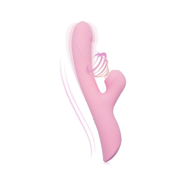 Imagem de Vibrador Ponto G Silicone Luxo Com Sucção E Aquecimento 10 modos De Vibração Material Marcio