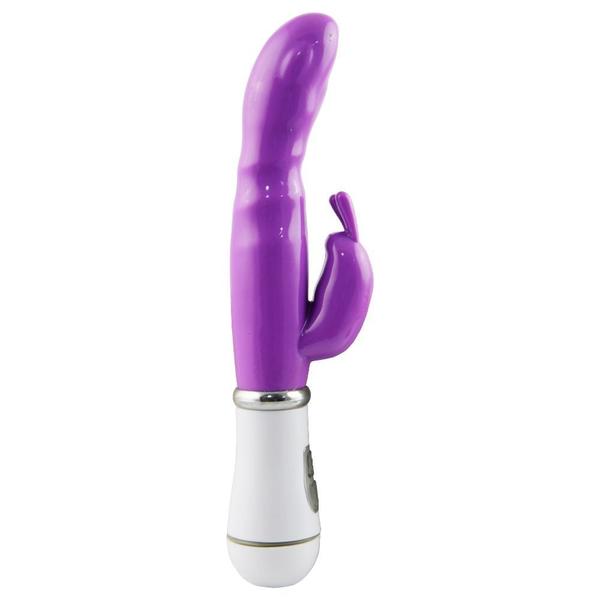 Imagem de Vibrador  Ponto G Silicone Rabbit 8 Vibrações Estimulador de Orgasmos Puro Prazer