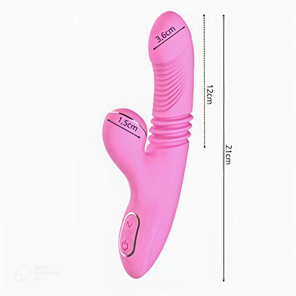 Imagem de Vibrador Ponto G Sugador De Clitóris com Vai e Vem e Aquecimento Olivia Dibe