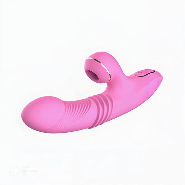 Imagem de Vibrador Ponto G Sugador De Clitóris com Vai e Vem e Aquecimento Olivia Dibe