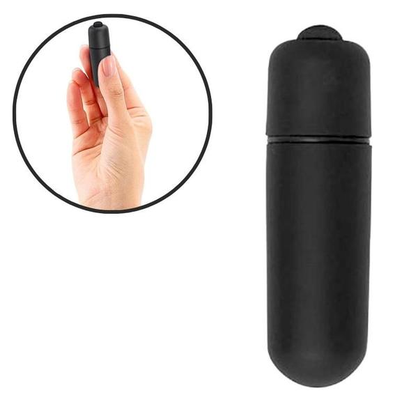 Imagem de Vibrador Power Bullet Mini Estimulador de Clitóris Preto