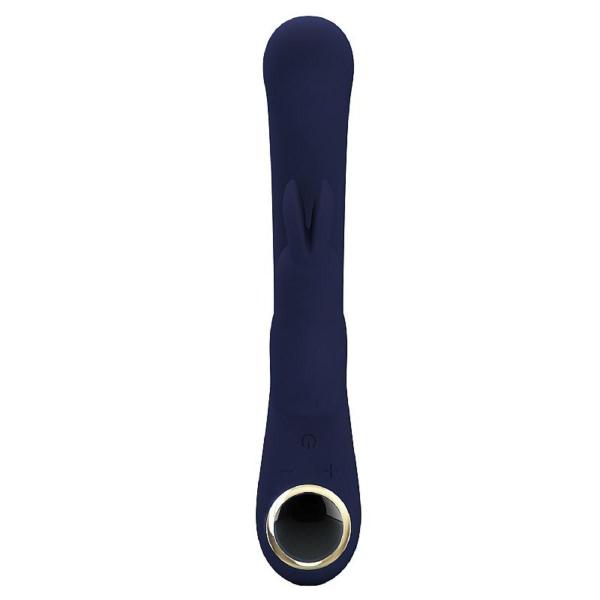 Imagem de Vibrador Rabbit Lamar Pretty Love Estimulador de Clitóris e Ponto G em Silicone 22cm x 4cm Recarregável Azul Marinho