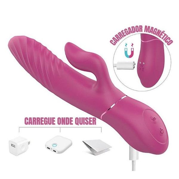 Imagem de Vibrador S-Hande Lighters Ponto G e Estimulador de Clitóris 9 Modos de Vai e Vem