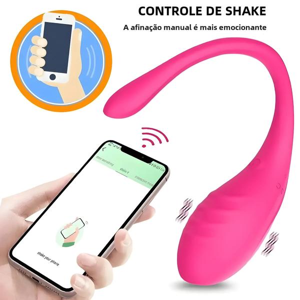 Imagem de Vibrador sem Fio com Controle Remoto Bluetooth - Estimulador de G-Spot e Clítoris